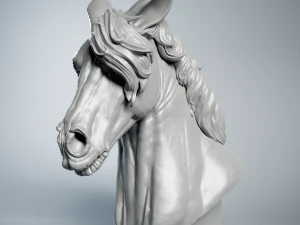 馬の頭 3Dプリントモデル