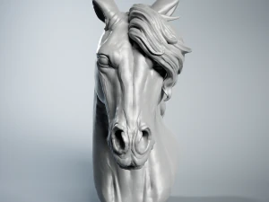 Horse Head 3D Print Model