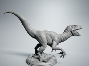 Raptor Dinosaur 3D Print Model