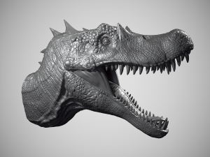 Spinosaurus Head 3D-printmodel