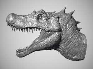 Spinosaurus Head Modelo de Impressão 3D
