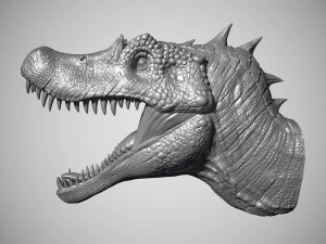 Spinosaurus Head 3D Print Model