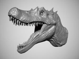 Spinosaurus Head Modelo de Impressão 3D