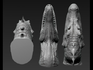 Spinosaurus Head Modelo de Impressão 3D