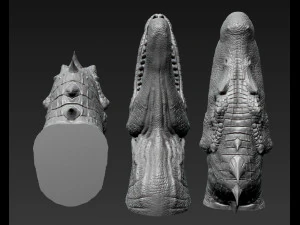 Spinosaurus Head 3D Print Model