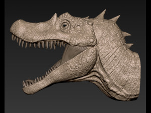 Spinosaurus Head Modelo de Impressão 3D