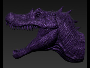 Spinosaurus Head Modelo de Impressão 3D
