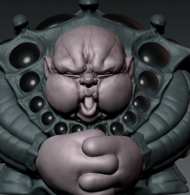 God Hand 3D Print Model .c4d .max .obj .3ds .fbx .stl .blend 
