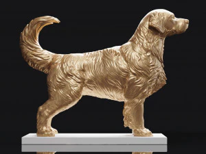 Golden Retriever 3D Print Model