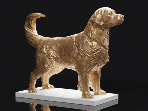 Golden Retriever 3D Print Model