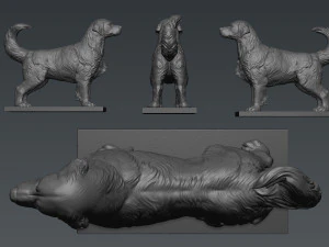 Golden Retriever 3D Print Model
