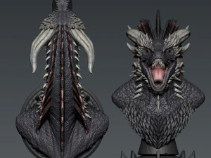 Drogon bust 3D Print Model