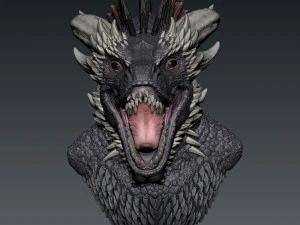 Drogon bust 3D Print Model