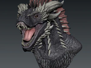 Drogon bust 3D Print Model