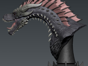 Drogon bust 3D-printmodel