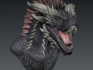 Drogon bust 3D Print Model