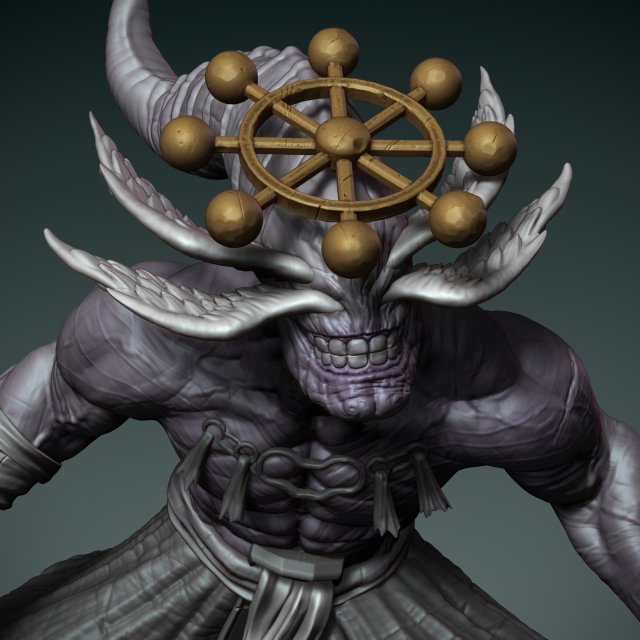 Mahoraga Modelo de Impressão 3D .c4d .max .obj .3ds .fbx .stl .blend 