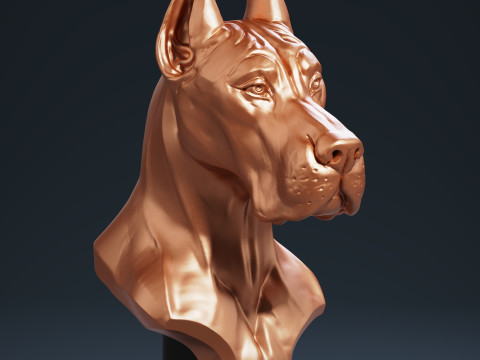 Great Dane Busht 3D Принт Модель