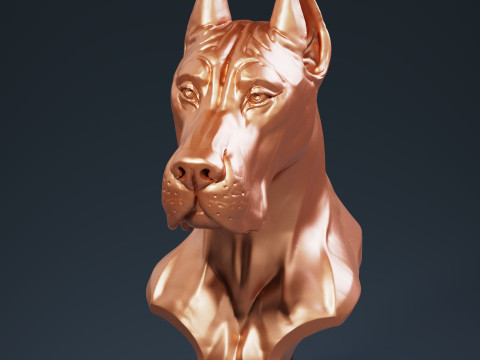Great Dane Busht 3D Принт Модель