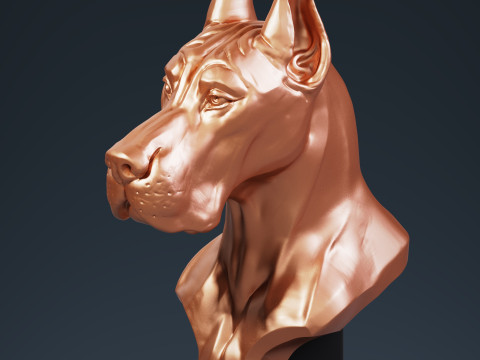 Great Dane Busht 3D Принт Модель