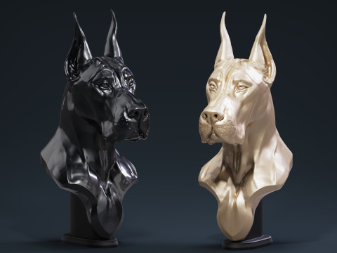 Great Dane Busht 3D Принт Модель
