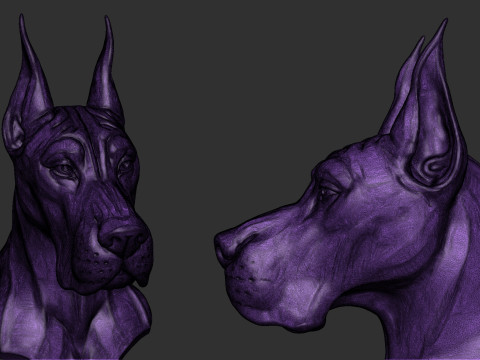 Great Dane Busht 3D Принт Модель