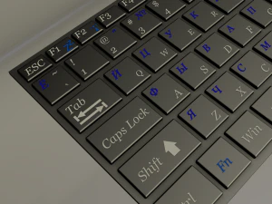 laptop keyboard 3D Model
