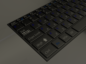 laptop keyboard Model 3D