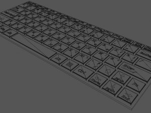 laptop keyboard Model 3D