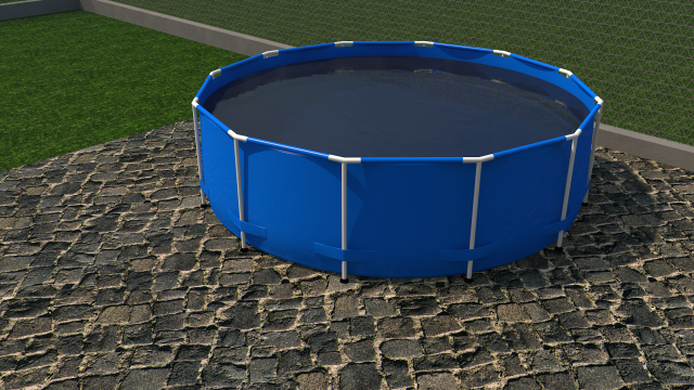 swimming pool 3D 모델 .c4d .max .obj .3ds .fbx .stl .blend 