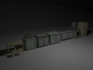 pack of soviet furnitur Model 3D