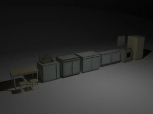 pack of soviet furnitur 3D Model