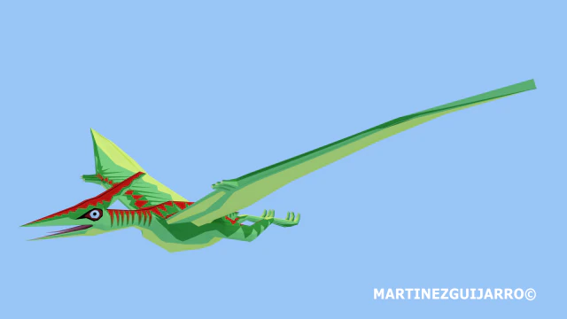 pteranosaur low poly with rigging and animation objdae fbx stl ply 3D Model .c4d .max .obj .3ds .fbx .stl .blend 