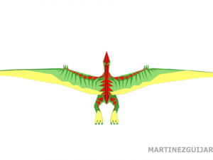 pteranosaur low poly with rigging and animation objdae fbx stl ply Modelo 3D