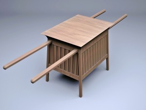 ancient egyptian chest 3D Модель