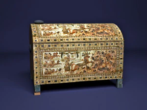tutankhamun golden throne chair 3D Model