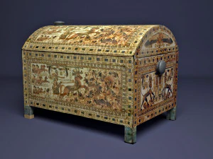 tutankhamun golden throne chair 3D Model