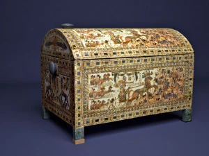 tutankhamun golden throne chair 3D Model