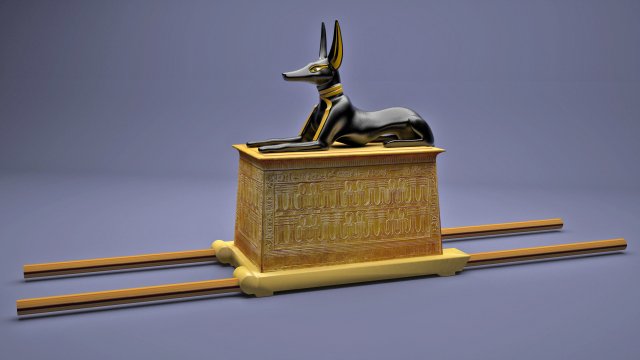 egyptian anubis shrine tutankhamun 3D-Modell .c4d .max .obj .3ds .fbx .stl .blend 