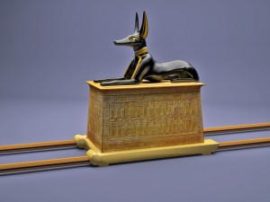 egyptian anubis shrine tutankhamun 3D Model