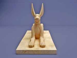 egyptian anubis statue 3D Model