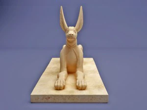 egyptian anubis statue 3D Model