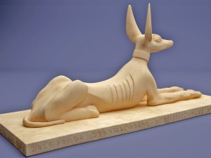 egyptian anubis statue 3D Model