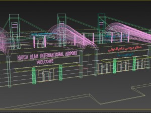 marsa alam airport terminal building 3D मॉडल