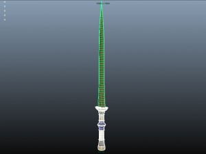 egyptain sword 3D Model