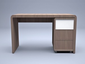 modern desk 3D 模型