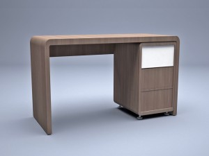 modern desk Modèle 3D