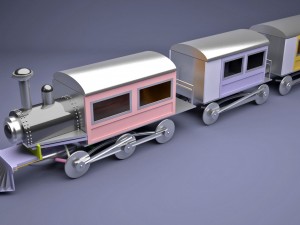 toy train Modèle 3D