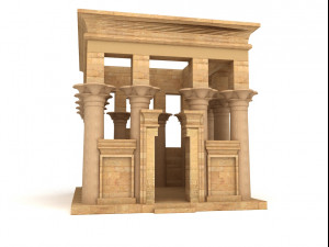 egyptian temple of philae trajan kiosk 3D Модель