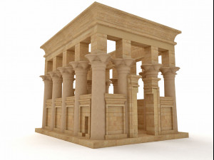 egyptian temple of philae trajan kiosk 3D Модель